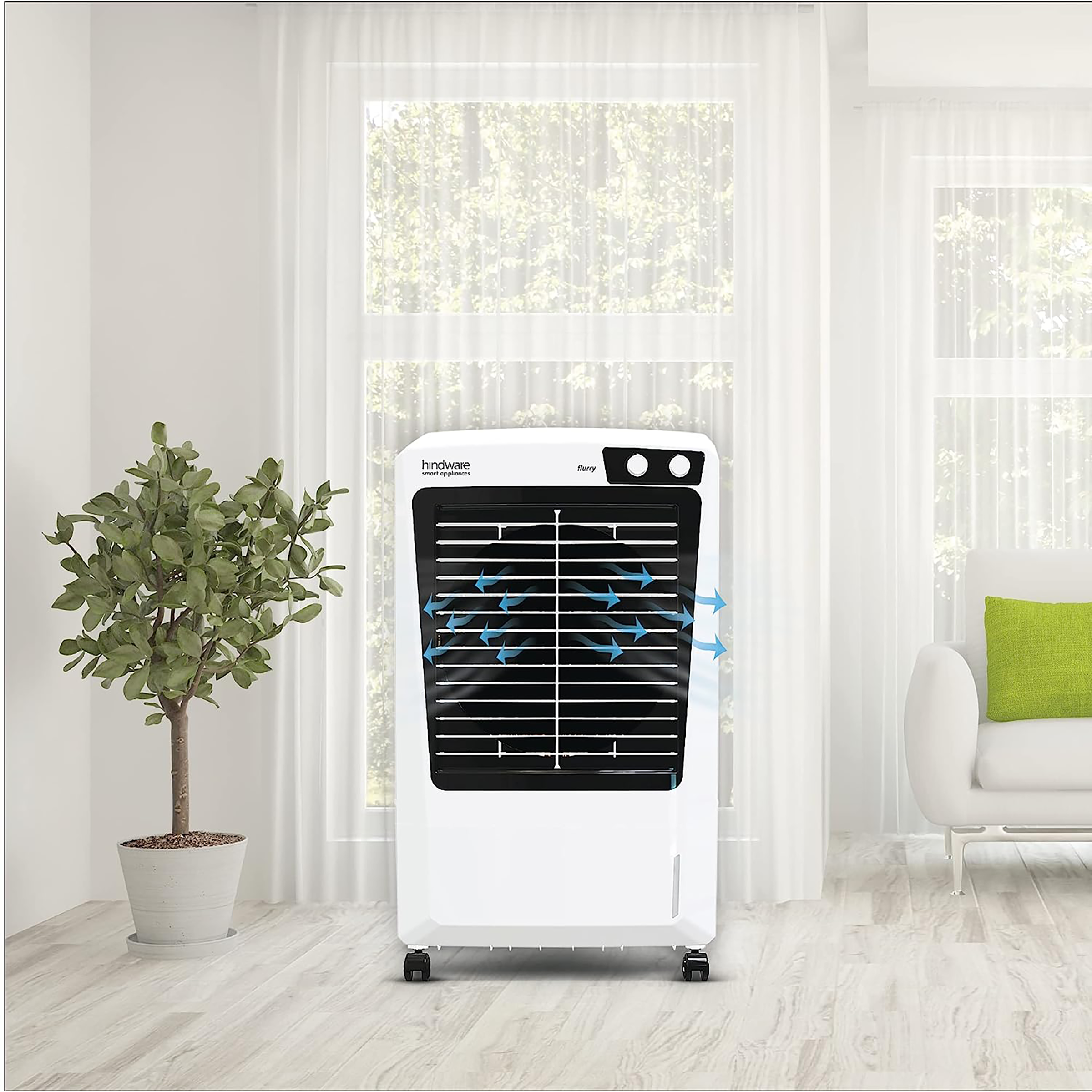 Buy Hindware Flurry 52 Litres Desert Air Cooler (High Air Delivery